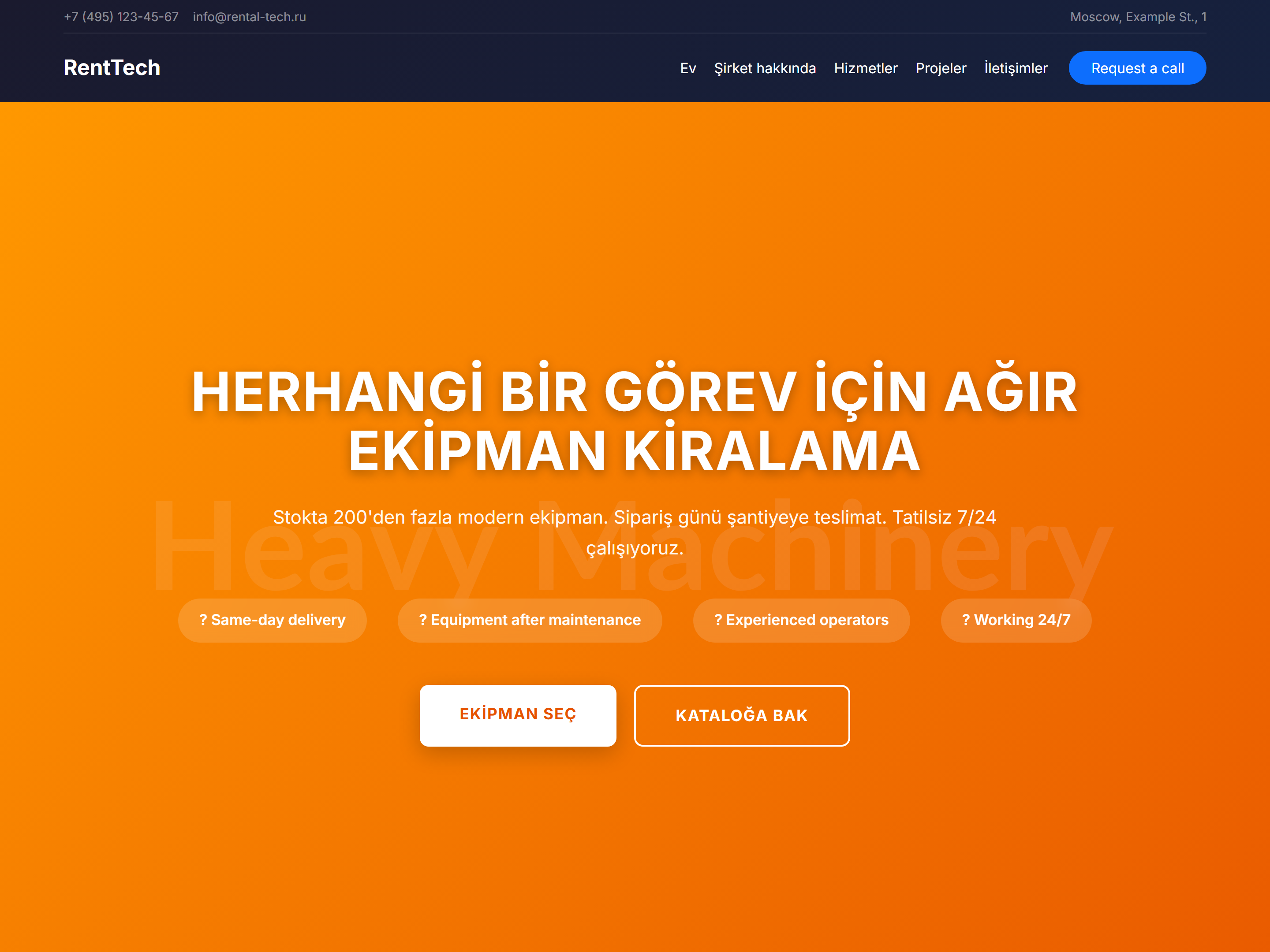 Ağır Makine Kiralama