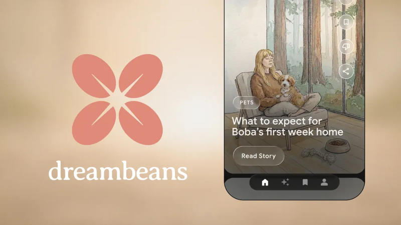 Google Dreambeans, kullanıcıların günlük yaşamlarından çizgi romanlar oluşturan deneysel bir hizmet başlattı