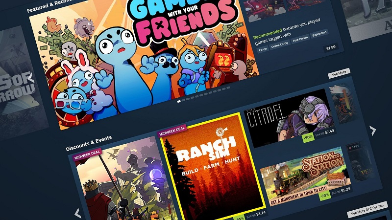 Valve arayüzü genişletiyor: Steam mağaza ana sayfasının görünümünü güncelledi.