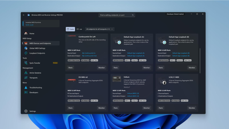 Windows 11 artık tam olarak MIDI 2.0 desteğine sahip.