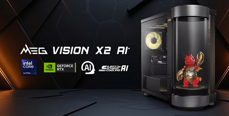 MSI, holografik ekran ve entegre AI asistanıyla birlikte MEG Vision X2 AI+ oyun sistemini tanıttı