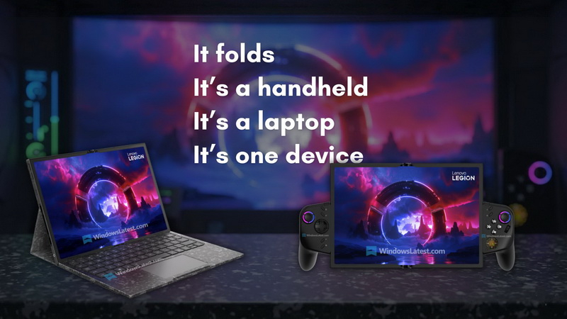 Lenovo, MWC 2026’da esnek ekranlı konsept taşınabilir oyun konsolu Legion Go’yu tanıtıyor