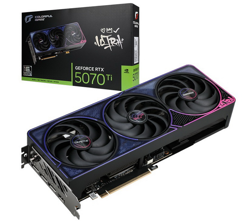 Renkli, çıkarılabilir GC‑HPWR güç bağlantı noktasına sahip iGame GeForce RTX 5070 Ti Ultra Z Black OC ekran kartını tanıttı