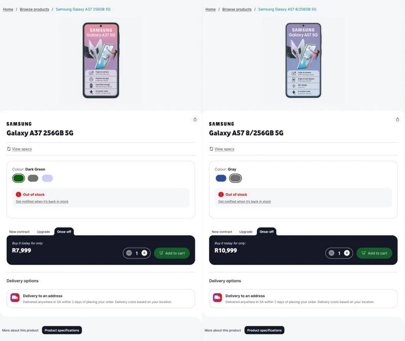 Samsung yakında Galaxy A57 ve Galaxy A37 modellerini tanıtacak – özelliklerin ayrıntıları sızıntıda ortaya çıktı.