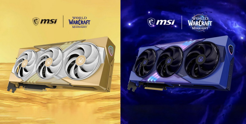 MSI, World of Warcraft: Midnight'ten ilham alan Light Edition ve Void Edition sürümleriyle yeni GeForce RTX 5070 kartlarını tanıttı