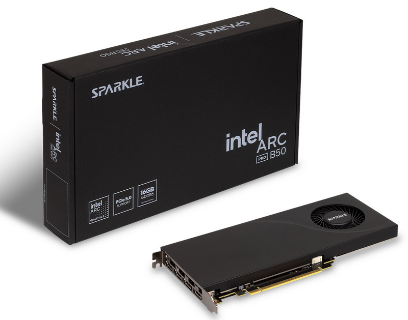 Sparkle, ince bir Arc Pro B50 Blower video kartını “turbo” ile iş istasyonları için tanıttı.
