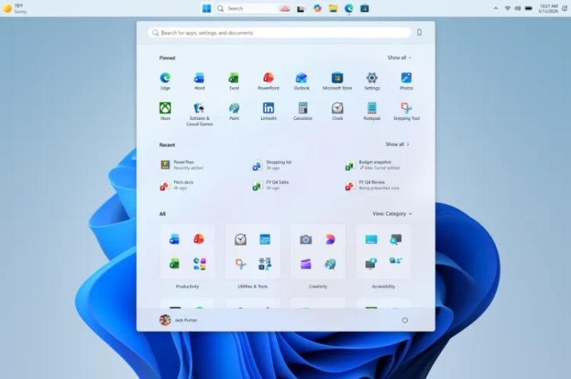 Microsoft, görev çubuğunu taşımayı ve Başlat menüsünün boyutunu Windows 11'de değiştirmenizi sağlayacak.
