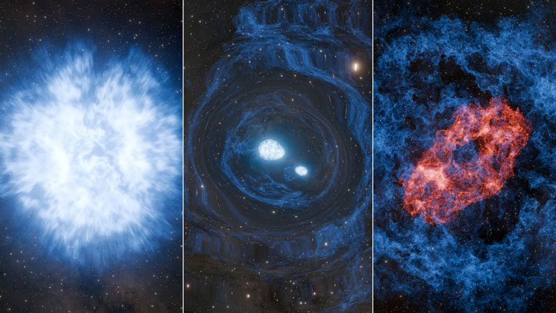 Astronomlar ilk kez gizemli bir süpernova patlamasını kaydetti ve bunun için yeni bir teori geliştirilmesi gerektiğini belirledi