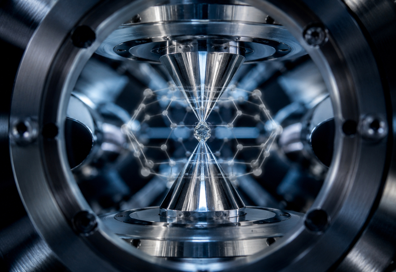 Çinli araştırmacılar yüzlerce nanodiamantı vakumda karıştırdı ve sertliklerini kaybetmelerinin nedenini ortaya çıkardı.