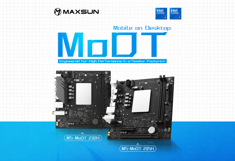 MaxSun, yerleşik Raptor Lake Core 200H ile güncellenmiş MoDT kartlarını tanıttı