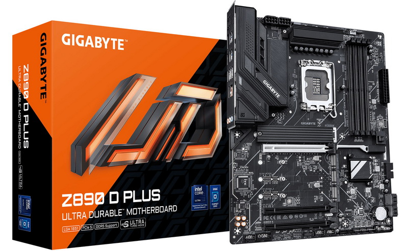 Gigabyte, Intel Z890 için flagship işlemciye yönelik minimalist bir ana kart olan Z890 D Plus'i tanıttı