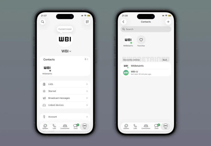 WhatsApp, çevrimiçi kontakların listesini diğer kullanıcı listelerinden ayrı olarak duyuracak.