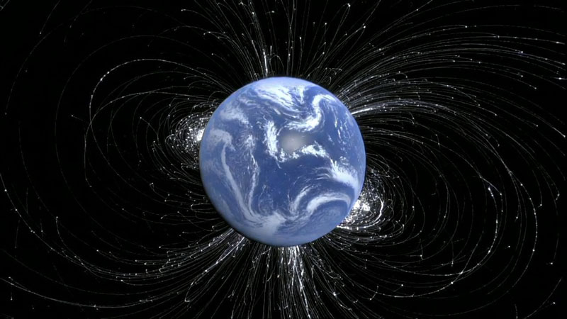 Dünya manyetik alanının homojen olmamasının, mantyanın gizli yapılarından kaynaklandığı kanıtlanmıştır